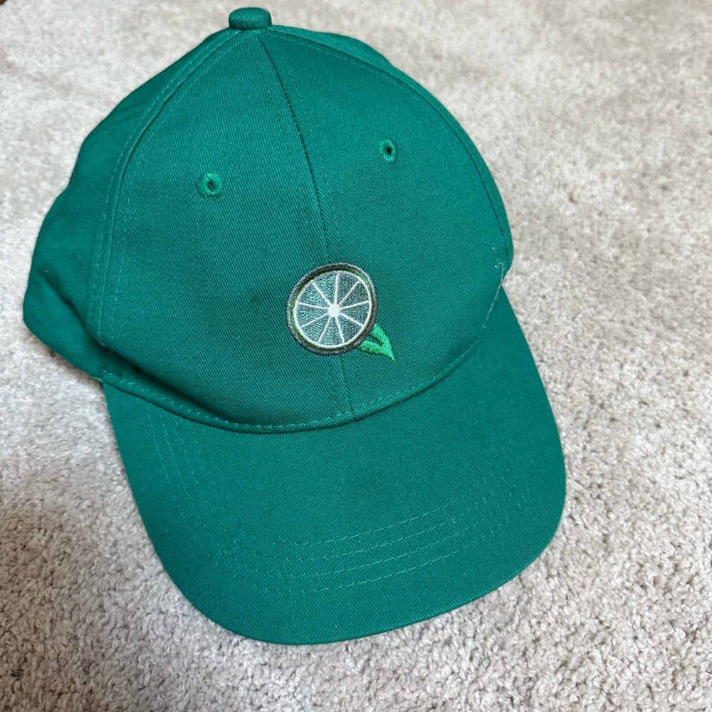 Stylish Green Women's Cap with Embroidered Detail